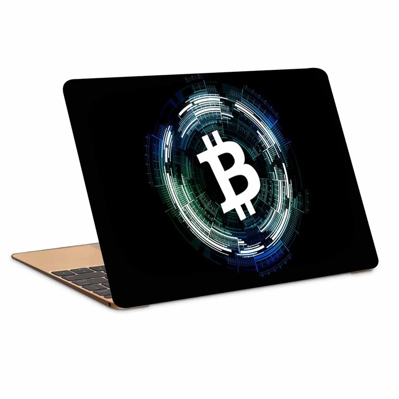 استیکر لپ تاپ طرح bitcoinکد p-1119مناسب برای لپ تاپ 15.6 اینچ