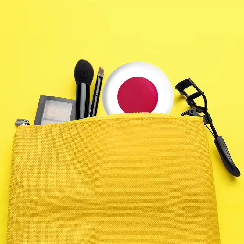 آینه جیبی خندالو مدل پرچم ژاپن کد 20633