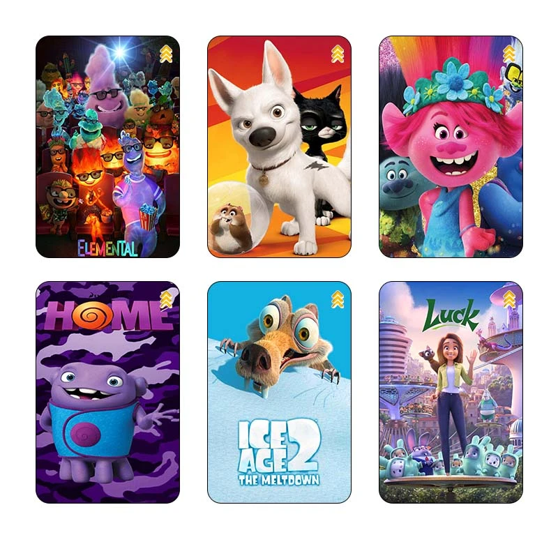 استيکر کارت کارنيکا طرح انیمیشن Animation کد 32722 مجموعه 6 عددی