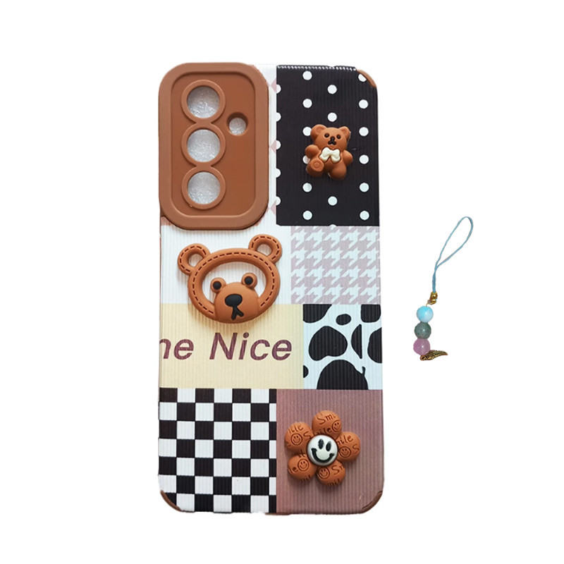 کاور ایکس قاب کد bear-a14 مناسب برای گوشی موبایل سامسونگ Galaxy A14 به همراه آویز