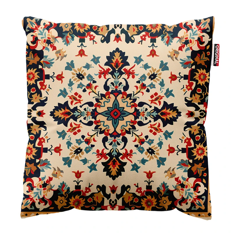 کوسن پاد آفرین مدل فرش و گلیم کد 19 سایز 40*40 سانتی متر