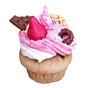 شمع دست ساز مدل كاپ كيك