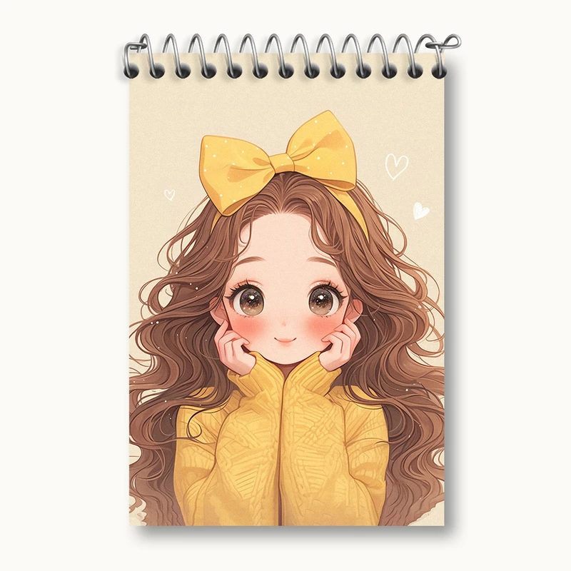 دفتر یادداشت 50 برگ خندالو مدل دخترانه کد F2283