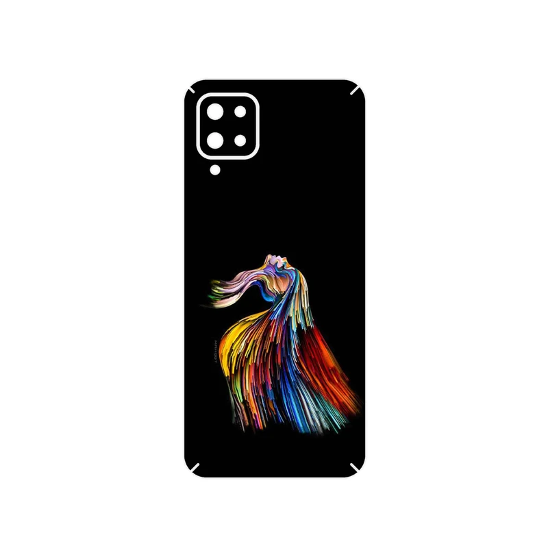 برچسب پوششی ماهوت مدل Rainbow Hair Digital Art مناسب برای گوشی موبایل سامسونگ Galaxy A12 Nacho