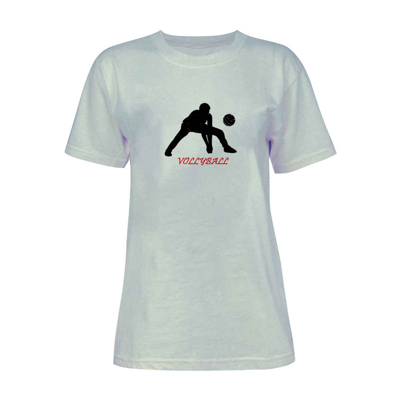 تی شرت آستین کوتاه زنانه مدل والیبال ورزشی کد L215 رنگ طوسی
