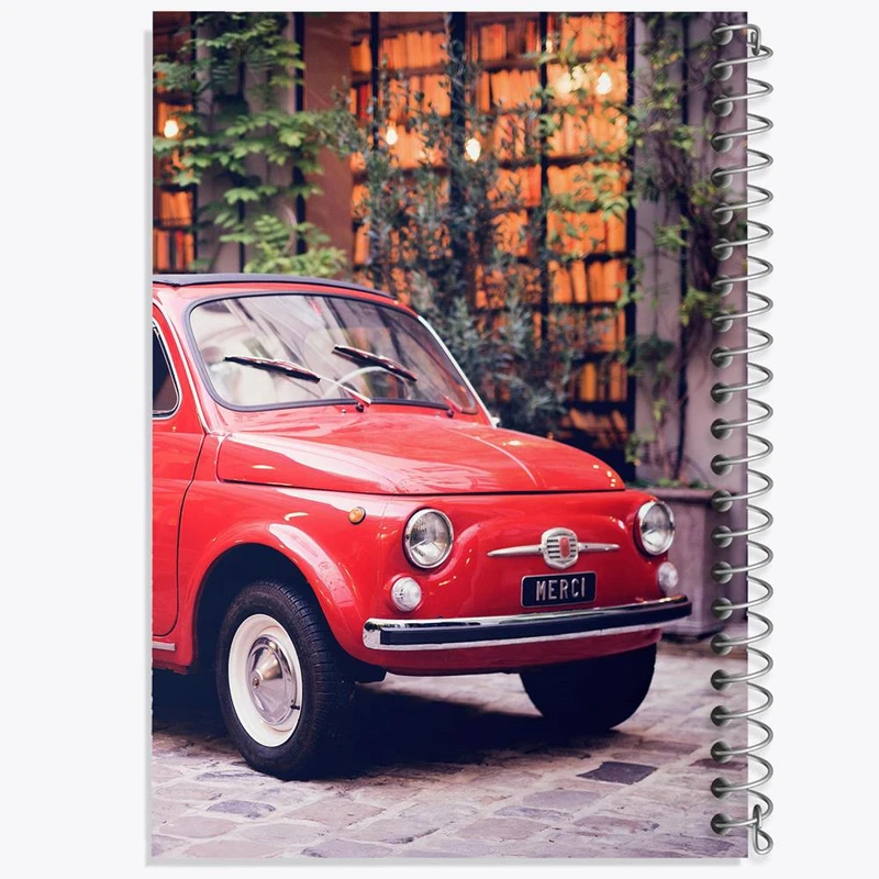 دفتر ژورنال نویسی 50 برگ خندالو مدل نقطه ای طرح ماشین کلاسیک کد 28759