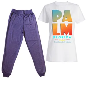 ست تی شرت آستین کوتاه و شلوار زنانه مدل 348