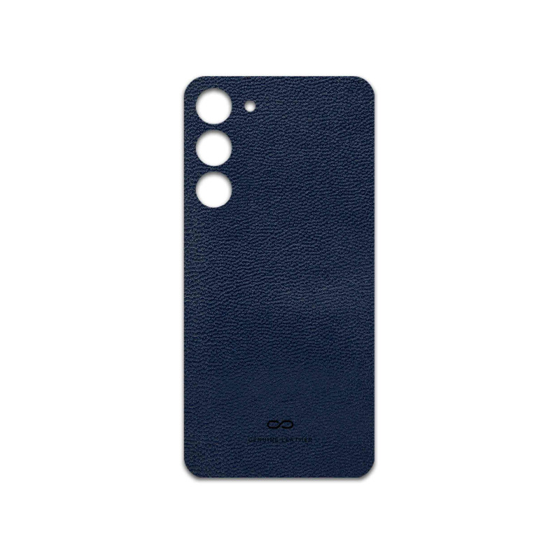 برچسب پوششی ماهوت مدل Deep-Blue-Leather مناسب برای گوشی موبایل سامسونگ Galaxy S23 Plus