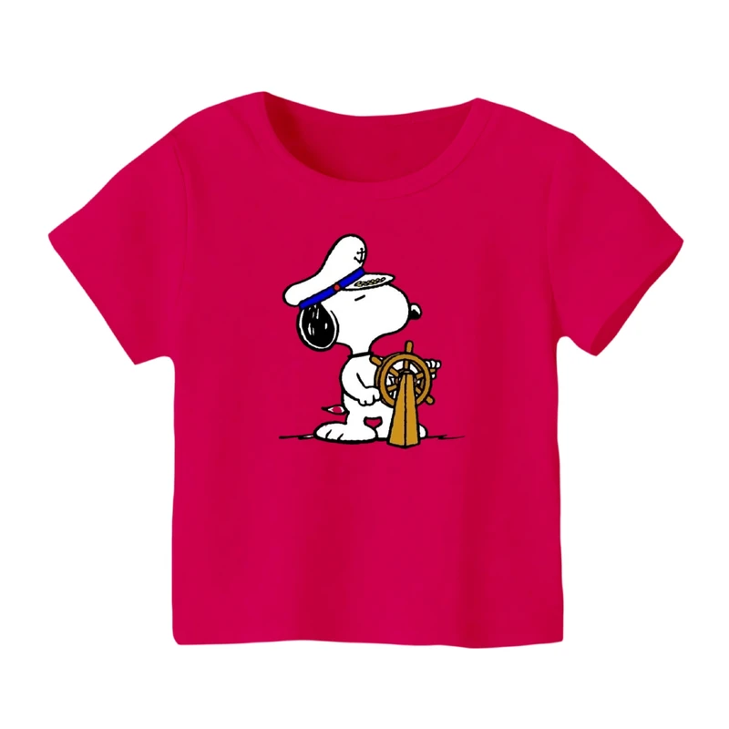 تی شرت آستین کوتاه بچگانه مدل اسنوپی کد ۳۹