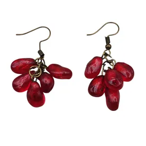 گوشواره آویز زنانه مدل دانه های انار 