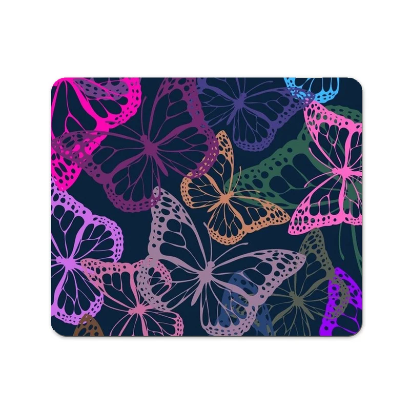 ماوس پد پاد آفرین طرح پروانه رنگی کد 459 سایز 19*24 سانتی متر