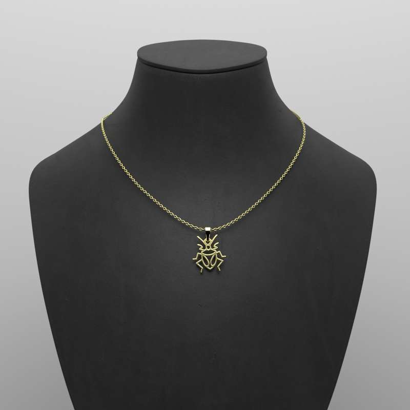 گردنبند طلا 18 عیار زنانه مدوپد مدل حشره کد B3-1-1264