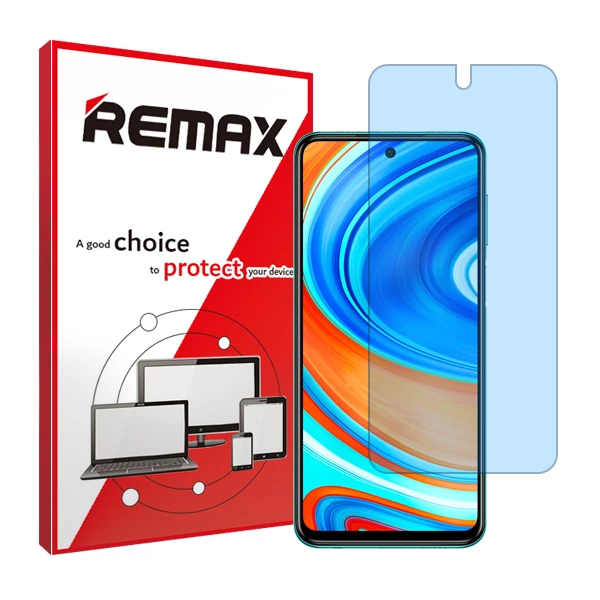 محافظ صفحه نمایش ضد اشعه آبی ریمکس مدل HyBLU مناسب برای گوشی موبایل شیائومی Redmi Note 9 Pro