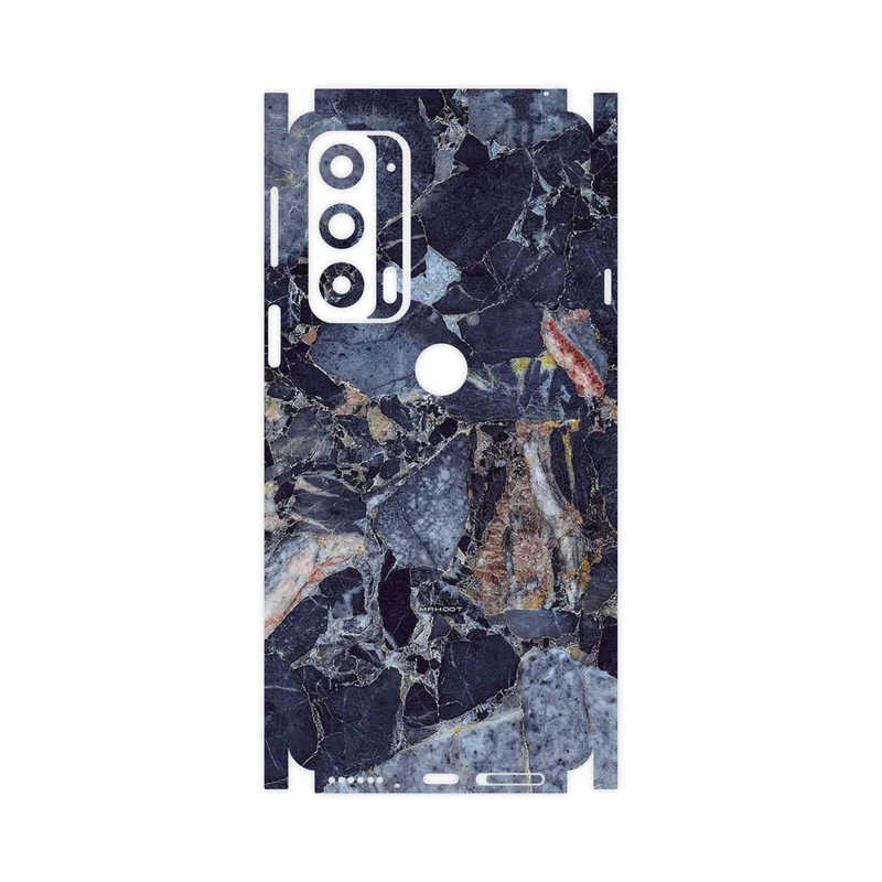برچسب پوششی ماهوت مدل Broken black marble-FullSkin مناسب برای گوشی موبایل موتورولا Edge 20