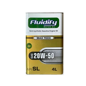 روغن موتور خودرو بنزینی فلو دی فای مدل sl 20w-50 حجم 4 لیتر