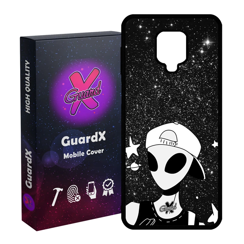 کاور گارد ایکس طرح Alien مدل Glass10307 مناسب برای گوشی موبایل شیائومی Redmi Note 9S / Note 9 Pro / Note 9 Pro Max