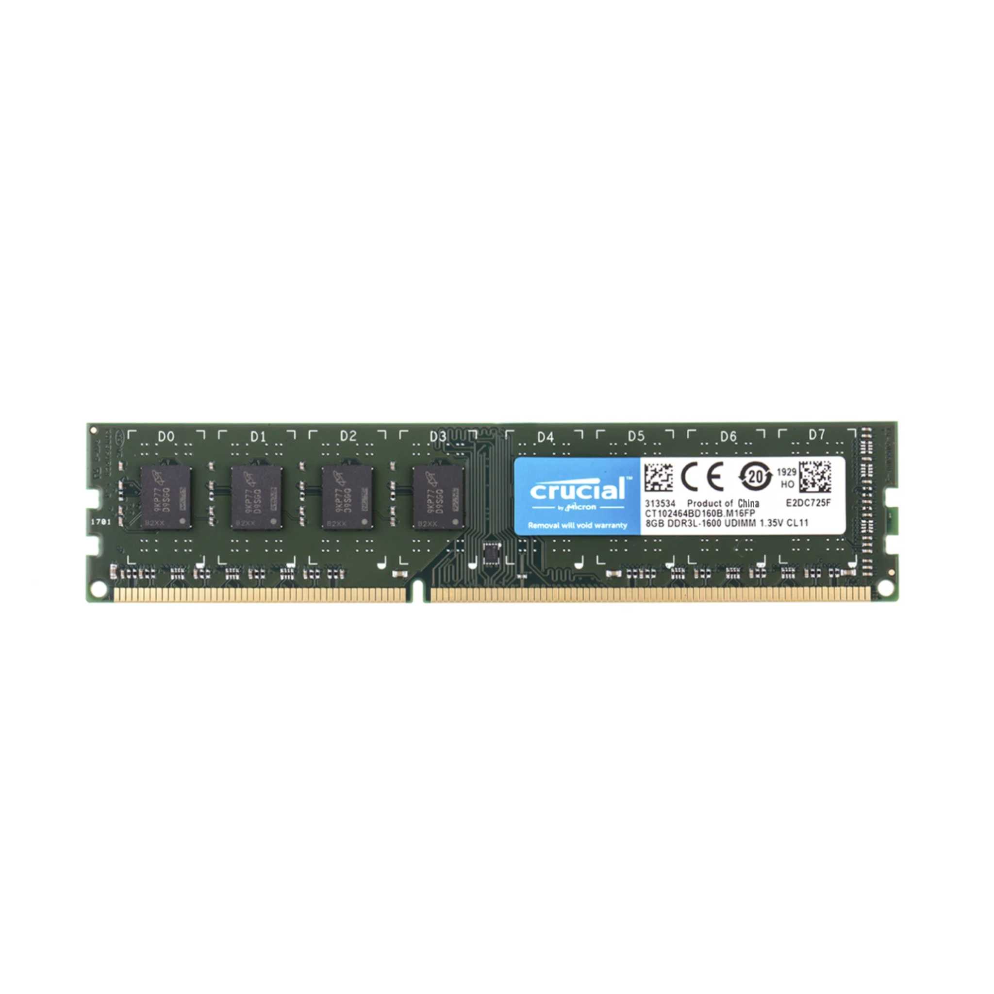  رم دسکتاپ DDR3 دو کاناله 1600 مگاهرتز CL11 کروشیال مدل M16FP ظرفیت 8 گیگابایت