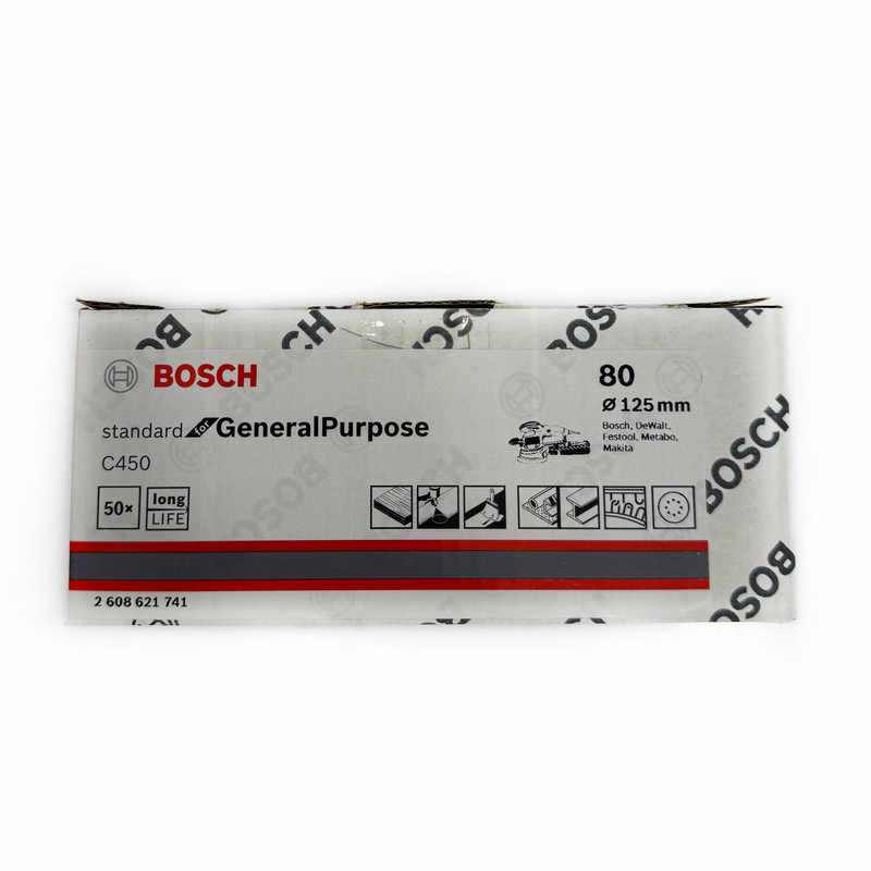 سنباده پشت کرکی بوش مدل p80 قطر 125 میلیمتر سنباده پشت کرکی بوش مدل p80 قطر 125 میلیمتر