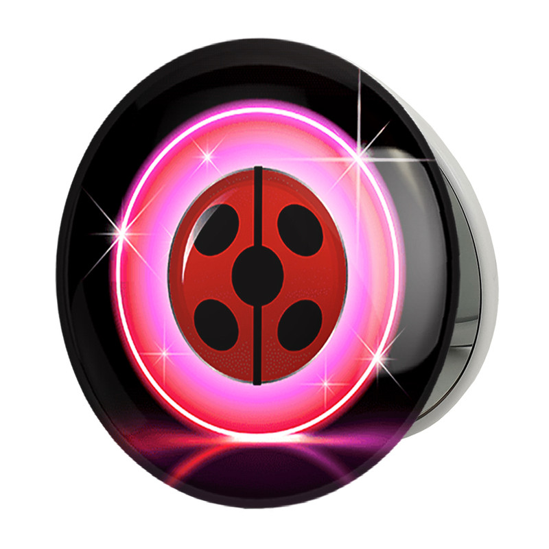 آینه جیبی خندالو طرح دختر کفشدوزکی مدل تاشو کد 25054