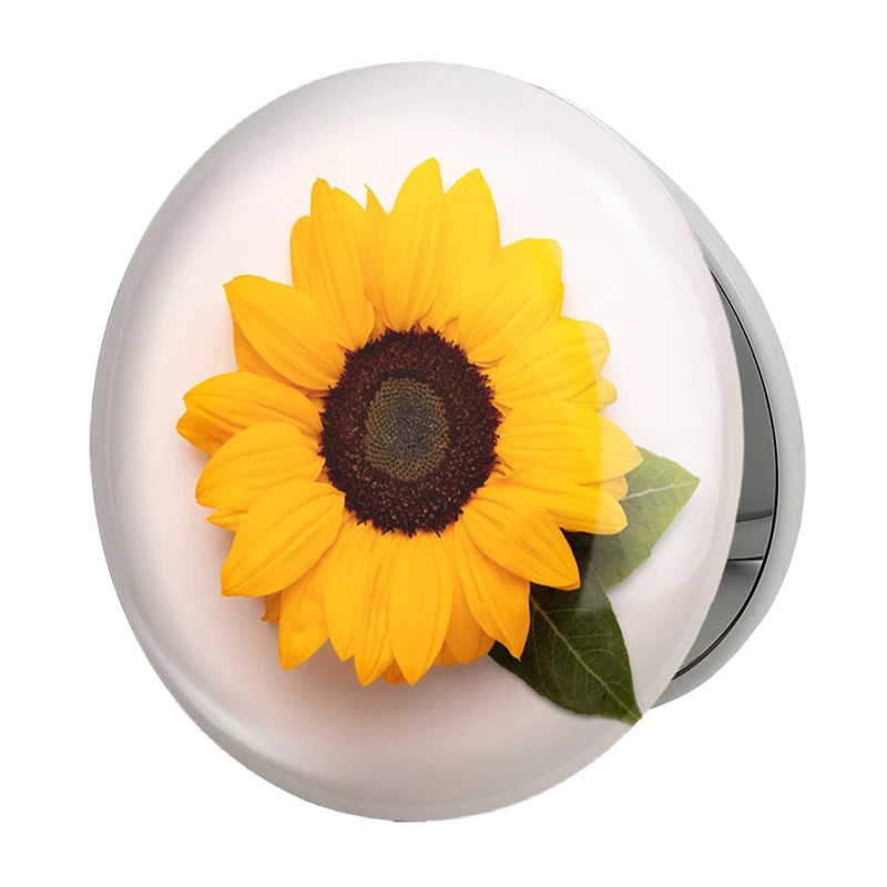 آینه جیبی خندالو طرح گل آفتابگردان مدل تاشو کد 29544