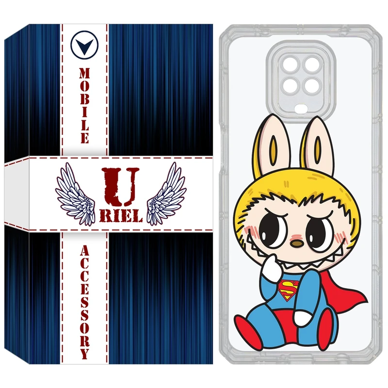 کاور یوریل مدل Clear کد 147 طرح لبوبو Labubu مناسب برای گوشی موبایل شیائومی Redmi Note 9S / Note 9 Pro / Note 9 Pro Max