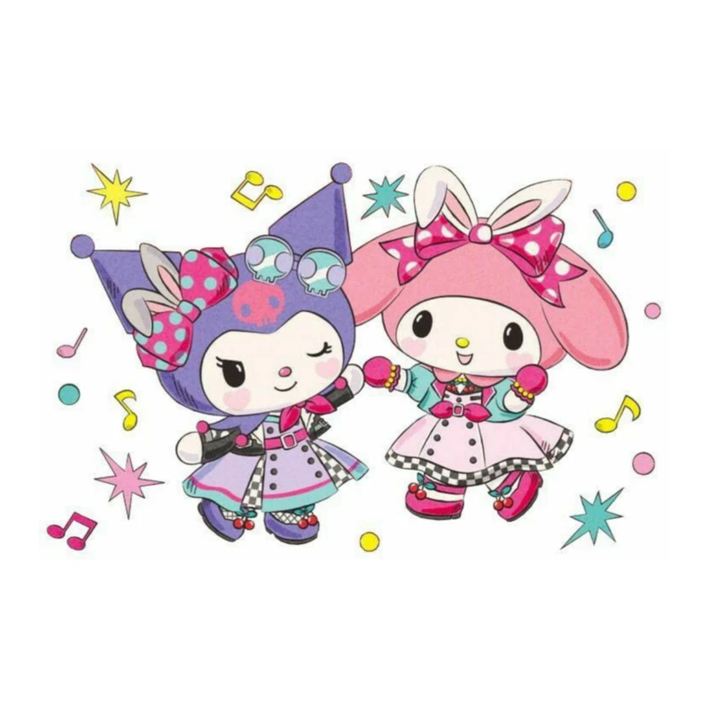 استیکر پارچه و لباس پاد آفرین مدل کارتونی کورومی kuromi کد 453