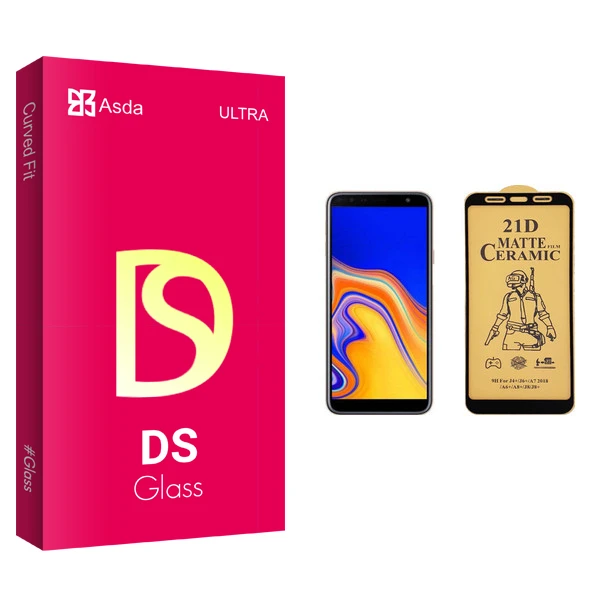 محافظ صفحه نمایش سرامیکی آسدا مدل DS glass مناسب برای گوشی موبایل سامسونگ Galaxy J4 Plus