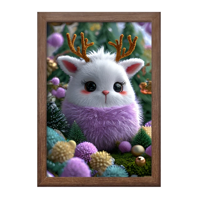 تابلو خندالو طرح گوزن بامزه کد F12798