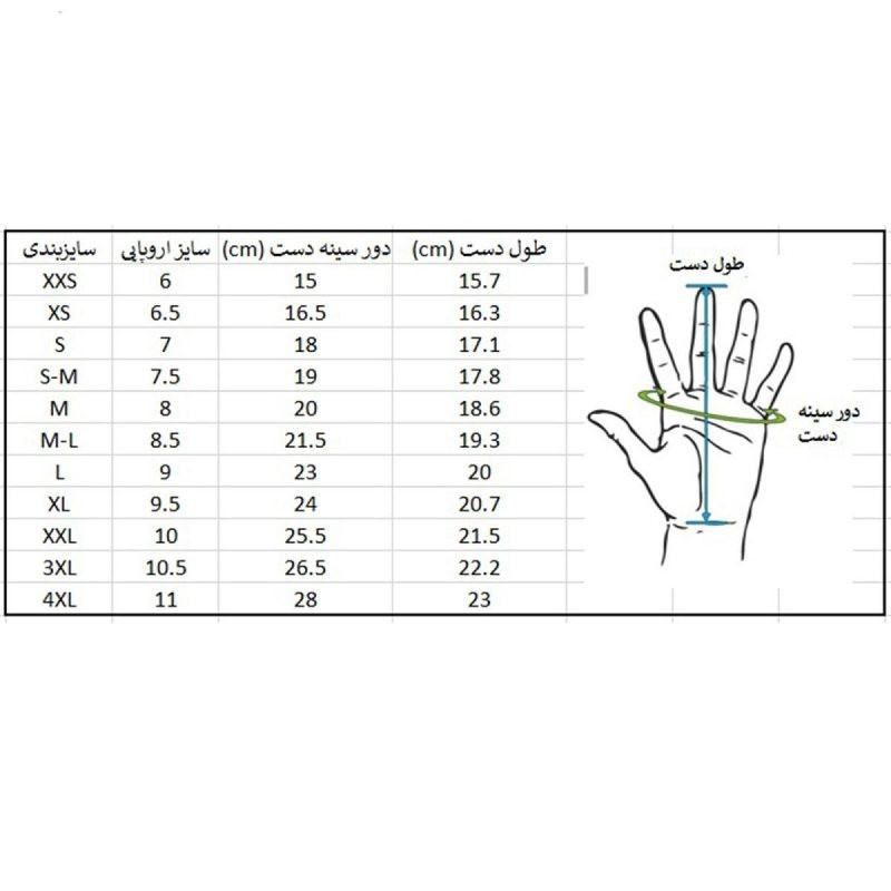 دستکش صنعتی پارکسون مدل li346 8