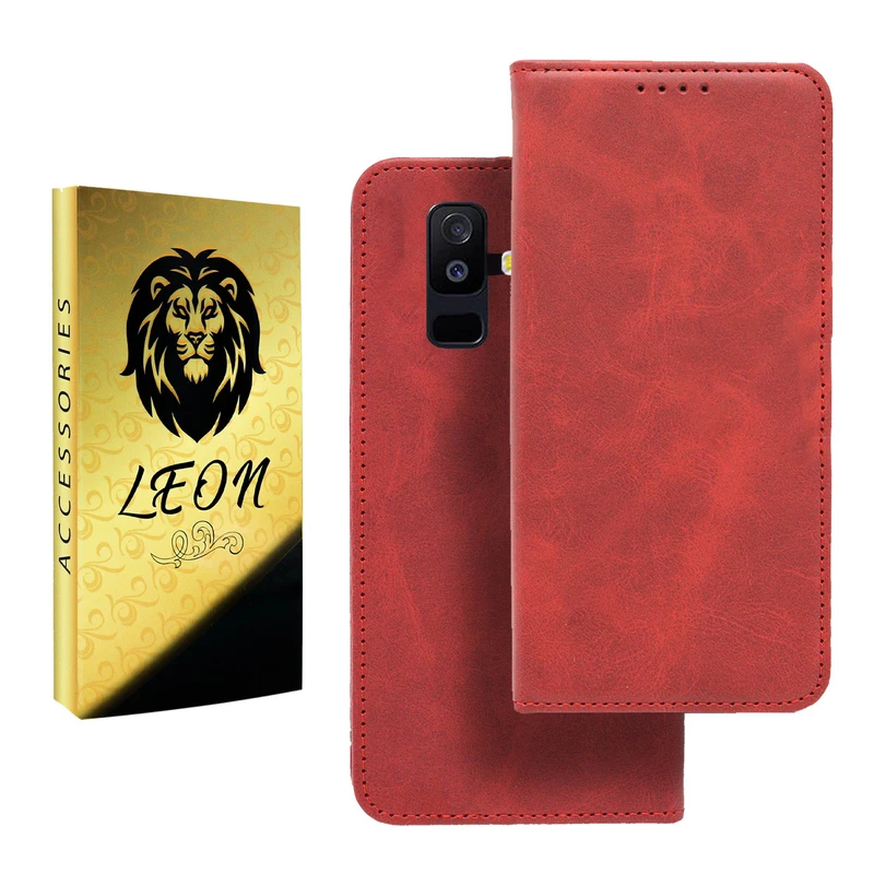 کیف کلاسوری لئون مدل Spork Yo مناسب برای گوشی موبایل سامسونگ Galaxy J8 2018