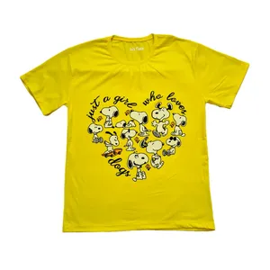 تی شرت آستین کوتاه زنانه مدل اسنوپی کد2