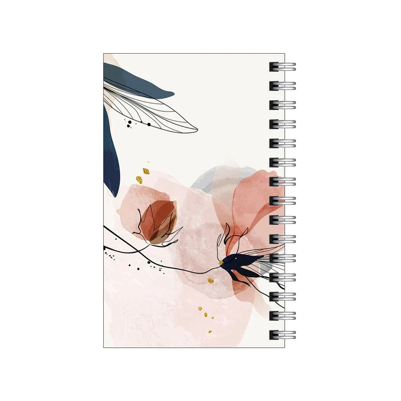 دفترچه یادداشت مدل to do list طرح گل کاغذی مینیمال کد 9420304