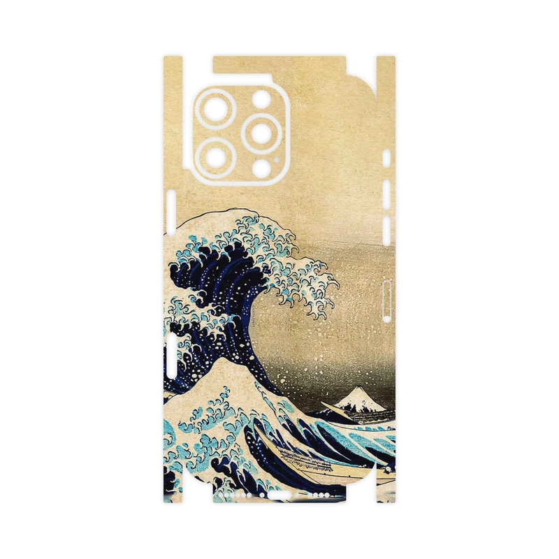 برچسب پوششی ماهوت مدل The Great Wave off Kanagawa of Hokusai-FullSkin مناسب برای گوشی موبایل اپل iPhone 16 Pro Max