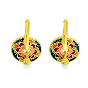 گوشواره میخی زنانه مدل اسلیمی