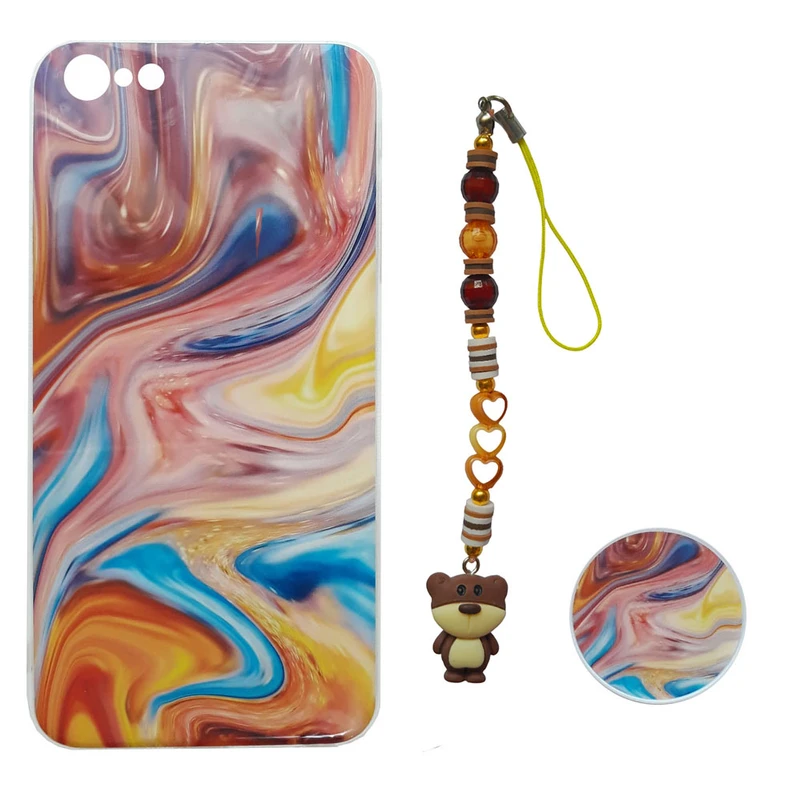 کاور کد A5216 مناسب برای گوشی موبایل اپل iPhone 6 Plus / 6s Plus به همراه پایه نگهدارنده و بند آویز