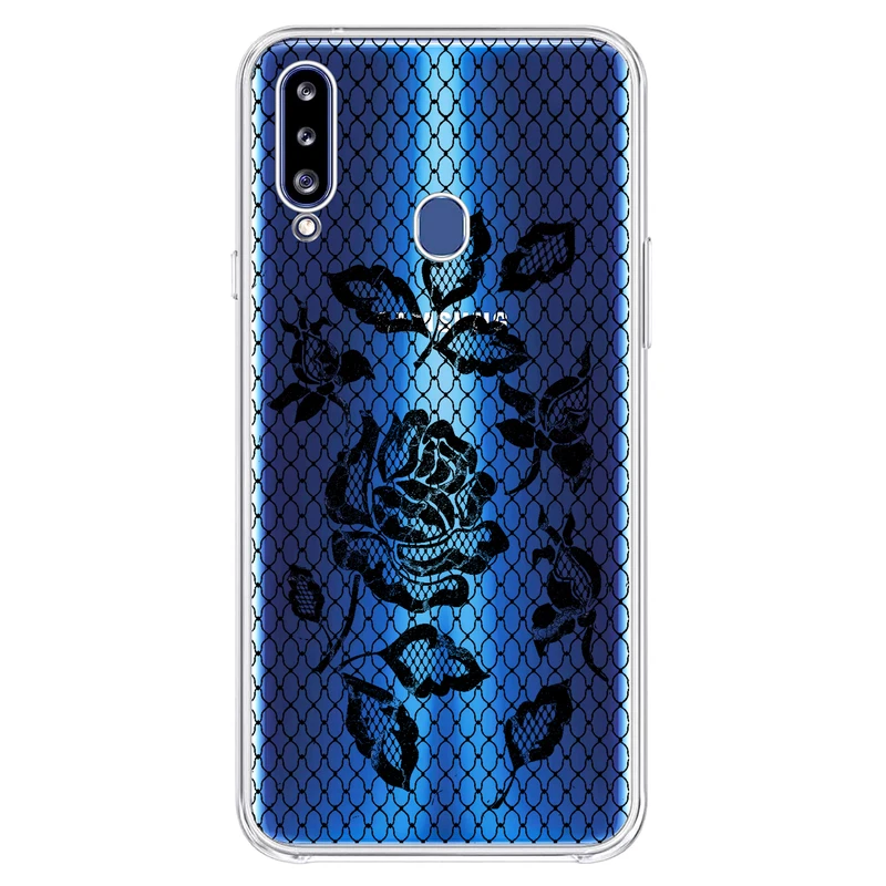 کاور مگافون طرح گل مدل C43-B مناسب برای گوشی موبایل سامسونگ Galaxy A20 S 