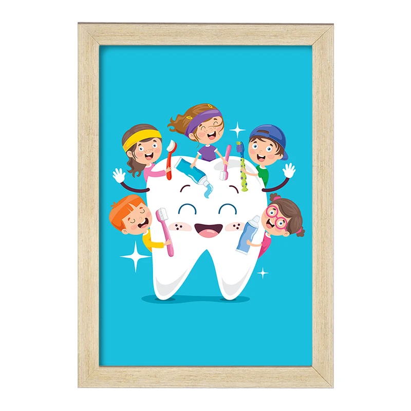 تابلو خندالو مدل دندان و دندانپزشکی کودکانه کد 27785