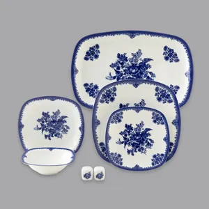 سرویس غذاخوری 27 پارچه 6 نفر چینی زرین ایران مدل فلورانس سری کواترو درجه عالی