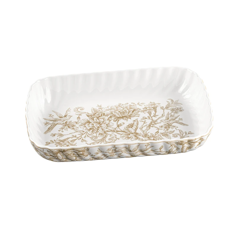 مرغ خوری گلدکیش مدل مستطیل طرح سارینا سایز بزرگ کد GK701135-6