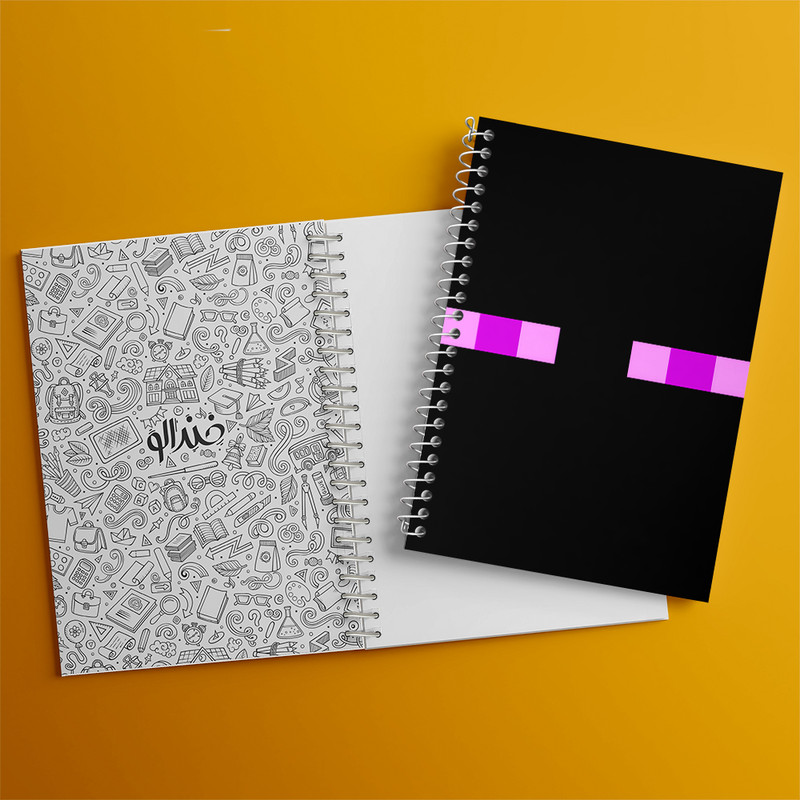 دفتر مشق 50 برگ خندالو طرح ماینکرافت (Minecraft) کد F5903