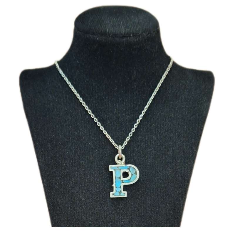 گردنبند نقره زنانه مدل فیروزه کوب کد ZIF123