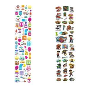 استیکر کودک طرح سگ نگهبان و لوازم پزشکی کد Aru111 مجموعه 2 عددی 