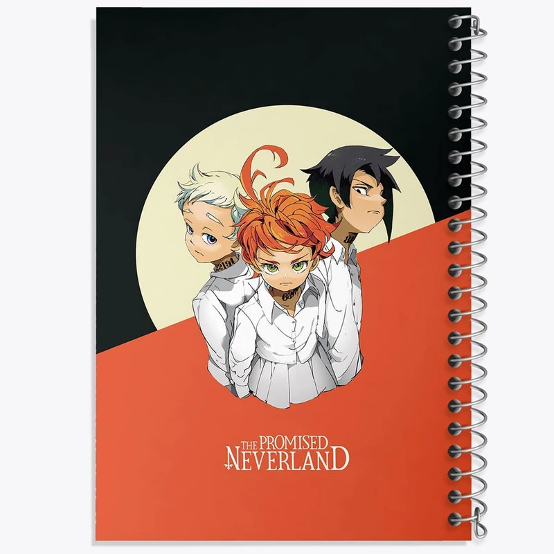 دفتر نت موسیقی 50 برگ خندالو مدل انیمه ناکجا آباد موعود Promised Neverland کد 10119