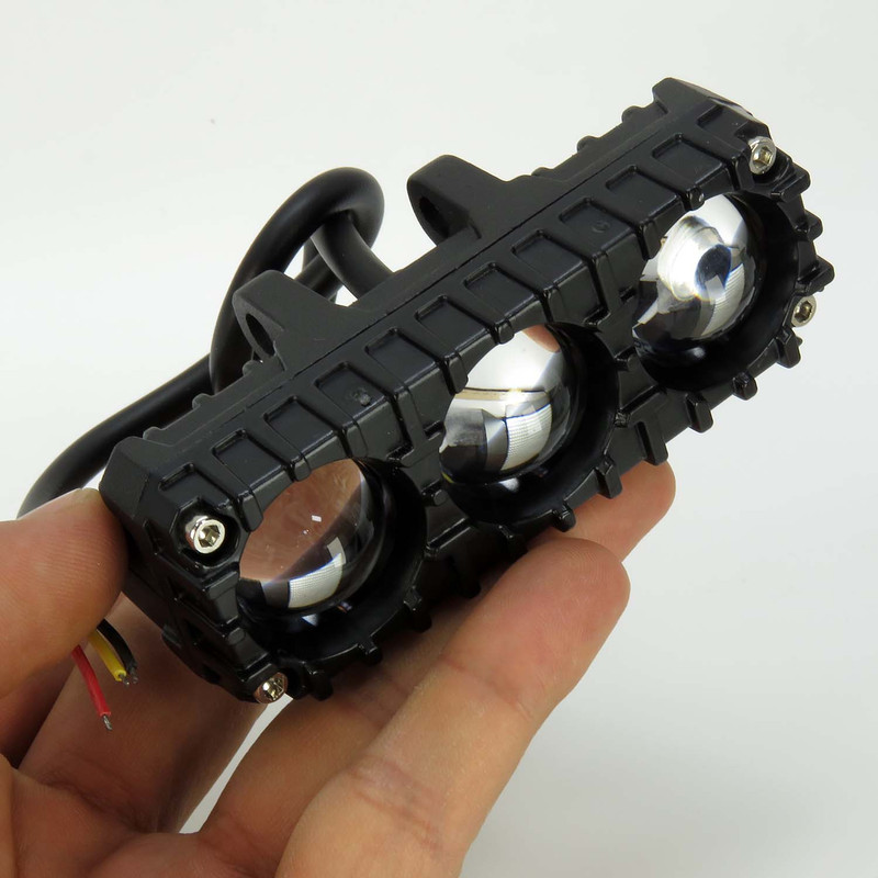 پروژکتور آفرود مدل سه لنز 80 وات کد 1798 - بسته 2 عددی