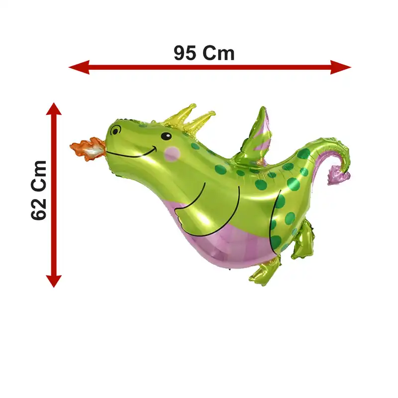 بادکنک فویلی لاکی بالونز مدل دایناسور آتشین پرنده کد 1223