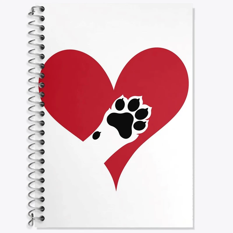 دفتر زبان 50 برگ خندالو مدل دو خط طرح حمایت از حیوانات کد 27366