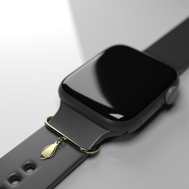 آویز ساعت طلا 18 عیار زنانه مدوپد مدل هندسی کد SG1-1189