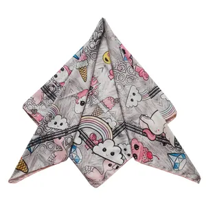 روسری دخترانه لاوین مدل اسب تک شاخ کد 1670