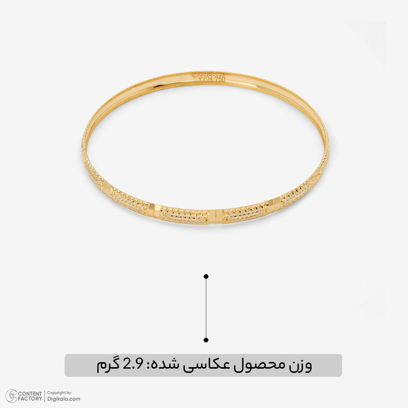 النگو طلا کم اجرت 18 عیار زنانه مایا ماهک مدل MB2089 