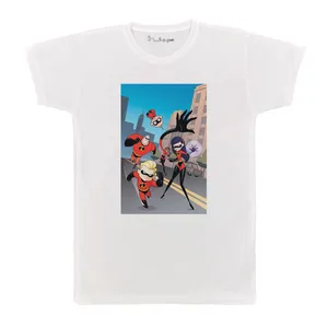 تی شرت آستین کوتاه بچگانه پرمانه طرح شگفت انگیزان کد pmt.6290